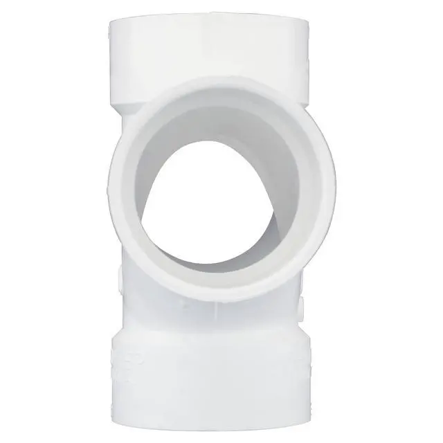 Alt view image 3 of 6 - 3 DWV Double Sanitary TEE DWV (Drain, Waste and Vent) (20 Unit Box)