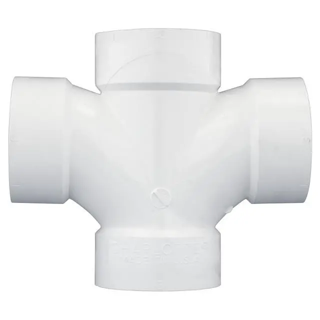 Alt view image 4 of 6 - 3 DWV Double Sanitary TEE DWV (Drain, Waste and Vent) (20 Unit Box)