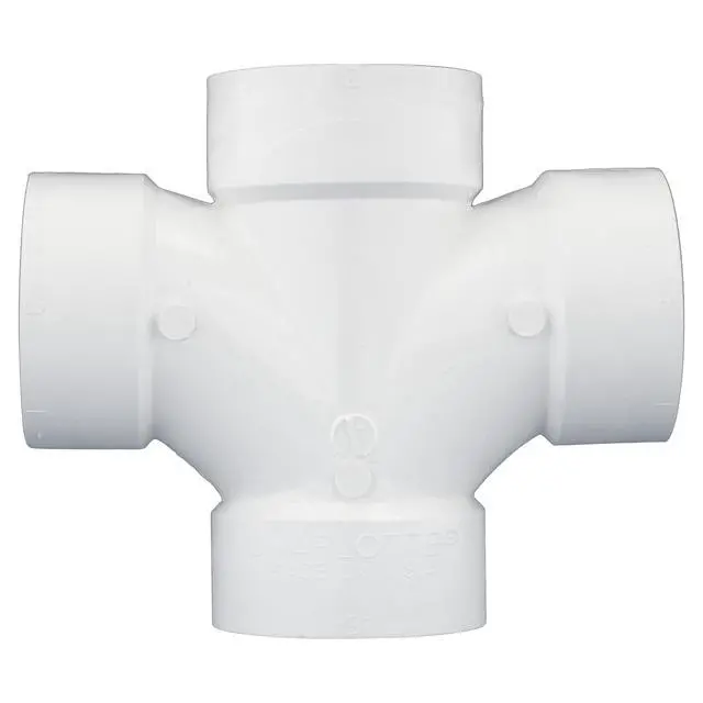 Alt view image 5 of 6 - 3 DWV Double Sanitary TEE DWV (Drain, Waste and Vent) (20 Unit Box)