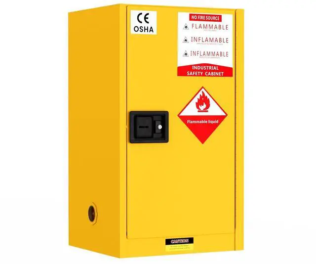 Main image of 40 Gallon Flammable Storage Cabinet 35"x25"x21", Galvanized Steel, Flammable Safety Cabinet with Adjustable Shelf for Industrial and Home Use