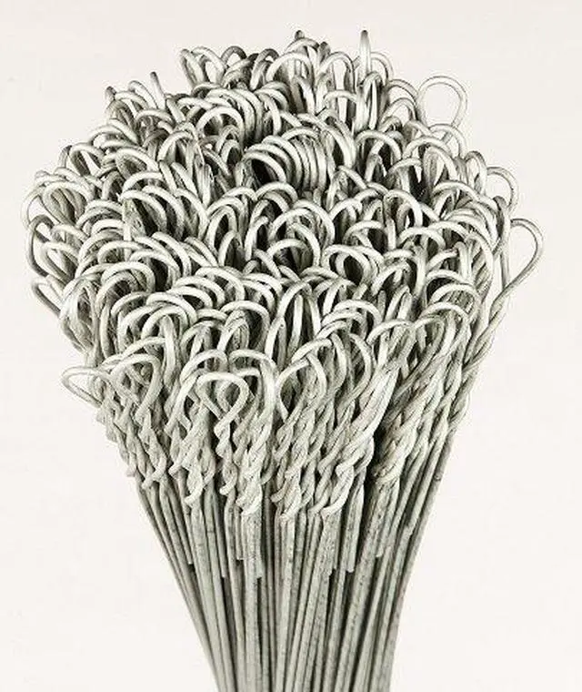 Main image of Baling Wire 14 Foot Long 14 Gauge 250 Piece Bundle Single Loop Galvanized