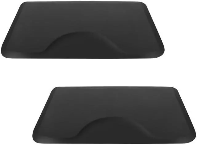 Main image of 3 ft. x 4 ft. Barber Chair Mat Anti-Fatigue Salon & Barber Comfort & Support Mat - Non-Slip, Durable - Black Rectangle - 1/2 in. Thick,2PCS