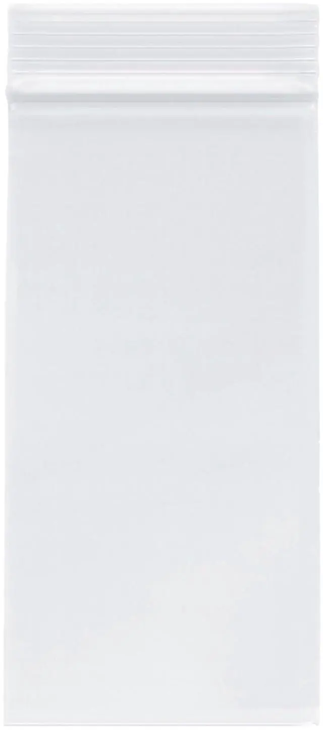 Main image of 3" x 6" (Case of 8,000), 2 Mil Zipper Reclosable Plastic Bags