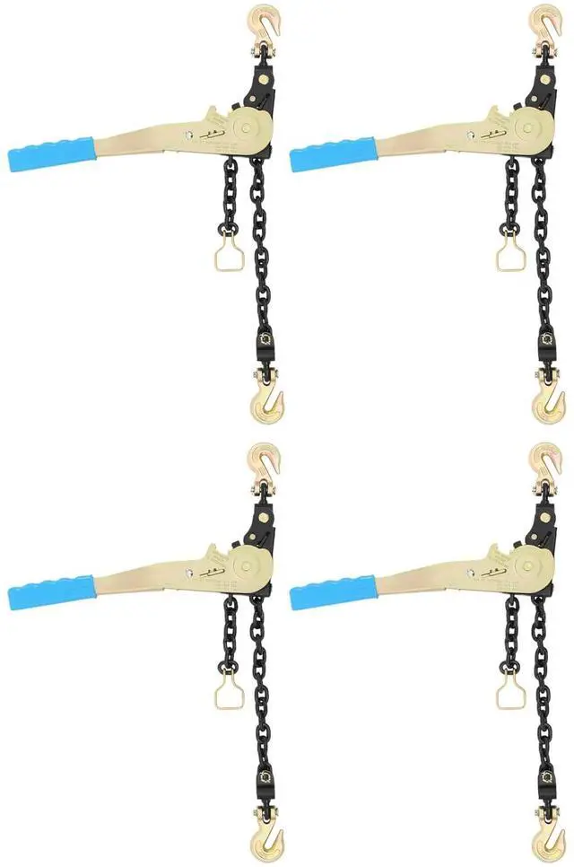 Main image of Ratcheting Chain Binder Kit, Easy Ratchet Chain Binder with Grab Working Load Tie Down Hooks Heavy Duty Tie Down Ratchet Load Binder for Trucks & Flatbed Trailers (1/4" - 5/16", 4 Pack)