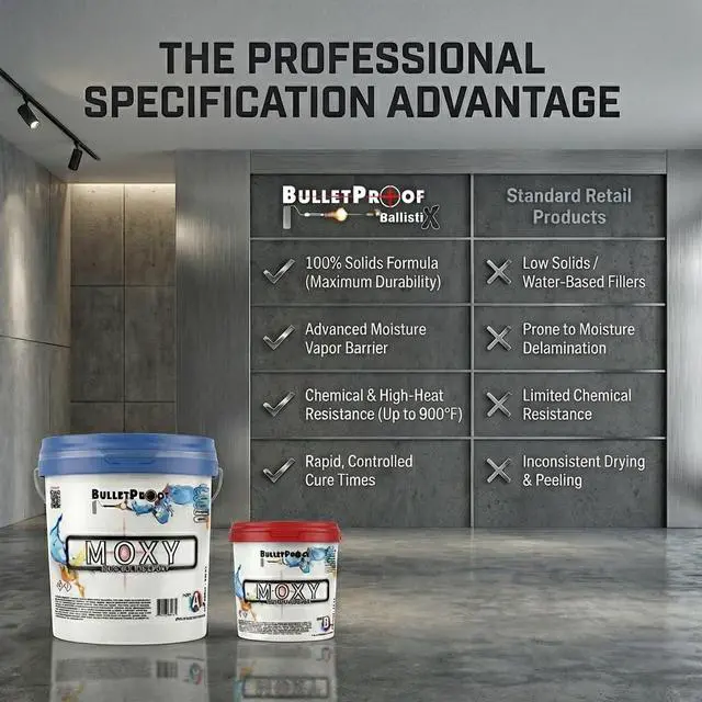 Alt view image 5 of 6 - BP Resins: Moxy |100% Solids Epoxy Resin Kit (3 Gallon) Solvent-Less, Two Component Gloss Coat Finish- Low VOC! Industrial Use, Garages, Floors, Wood, Acrylic & More! (Clear)