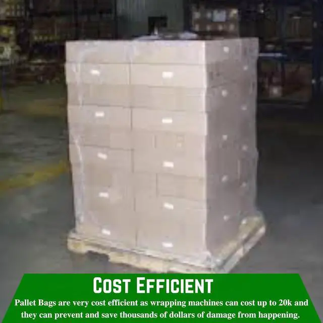 Alt view image 6 of 6 - FPS Heavy Duty Pallet Covers - 3 Mil (55' x 53' x 75'), Tear Resistant, Outdoor Protection, Clear (10 Pack)