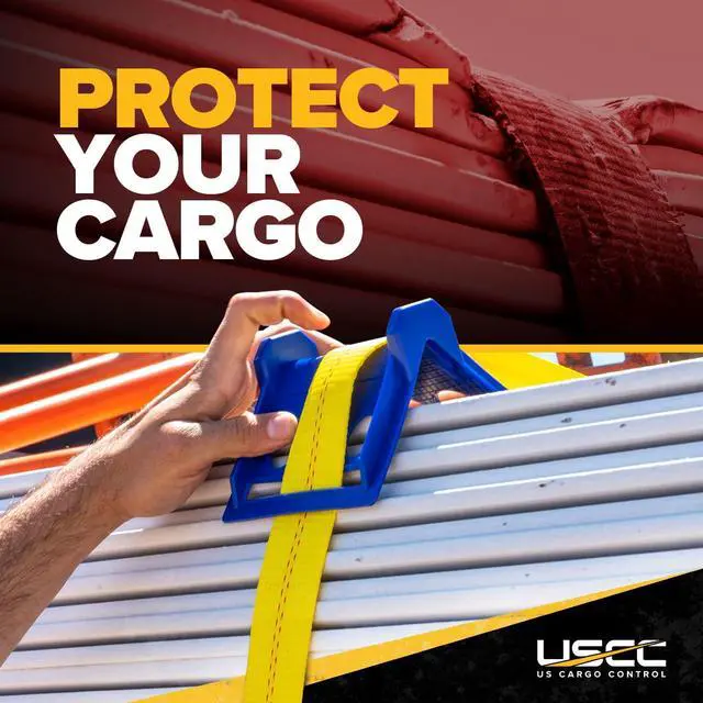 Alt view image 4 of 6 - Flatbed Edge Protectors (100-Pack), 4 Inch x 4 Inch, Use Flatbed Corner Protectors up to 4 Inch Straps on Corner Protectors, Protect Cargo Edges and Extend the Life of Tiedowns