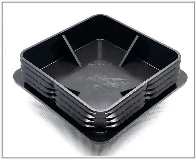 Alt view image 2 of 6 - SBDs (Pack of 12) 6.0 Plug for Square Tubing (SQR 6-3-10 PE-LD) to fit Square Tube End Caps Size OD 6.0" |Wall Thickness 3-10 Ga. (.259-.134") for ID 5.482 to 5.732 Made in USA