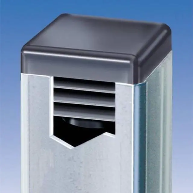 Alt view image 5 of 6 - SBDs (Pack of 12) 6.0 Plug for Square Tubing (SQR 6-3-10 PE-LD) to fit Square Tube End Caps Size OD 6.0" |Wall Thickness 3-10 Ga. (.259-.134") for ID 5.482 to 5.732 Made in USA