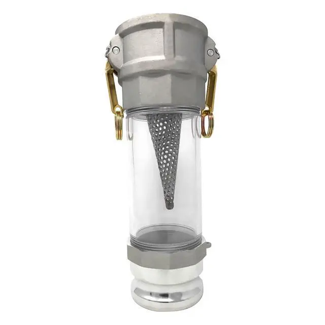 Alt view image 3 of 6 - 3" in-line Camlock Polycarbonate Sight Glass and Strainer Assembly (CAM-30-SGST-PCAL)