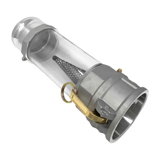 Alt view image 5 of 6 - 3" in-line Camlock Polycarbonate Sight Glass and Strainer Assembly (CAM-30-SGST-PCAL)