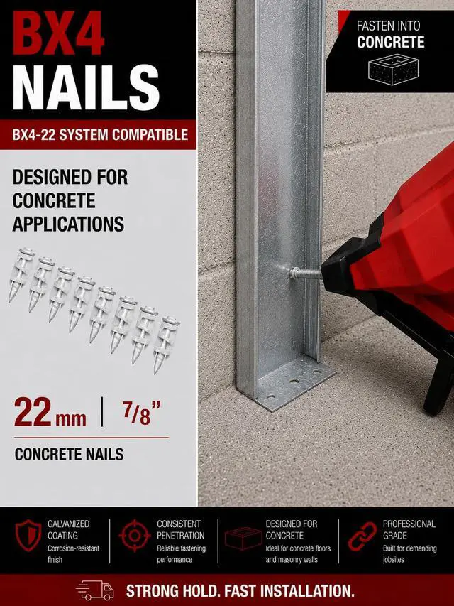 Alt view image 2 of 6 - Concrete Nails for Hilti BX4-1,000 X-C 20 B4 MX Concrete Nails