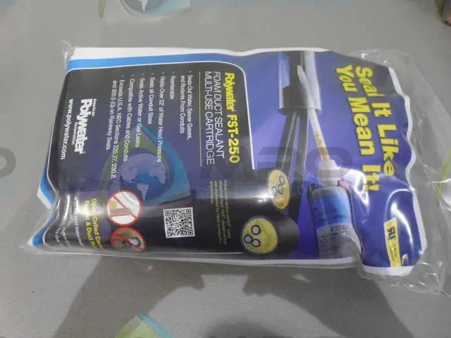 Alt view image 3 of 4 - FST-250KIT Polyurethane Foam Duct Sealant Kit 8.5 oz Cartridge Amber Resin Clear Curing Agent