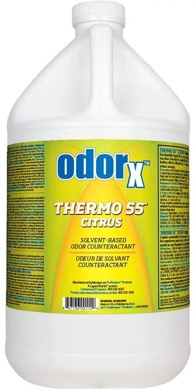 Main image of ODORx Thermo 55 Citrus Solvent-based Professional Odor Counteractant for Thermal Fogging, 1 Gal