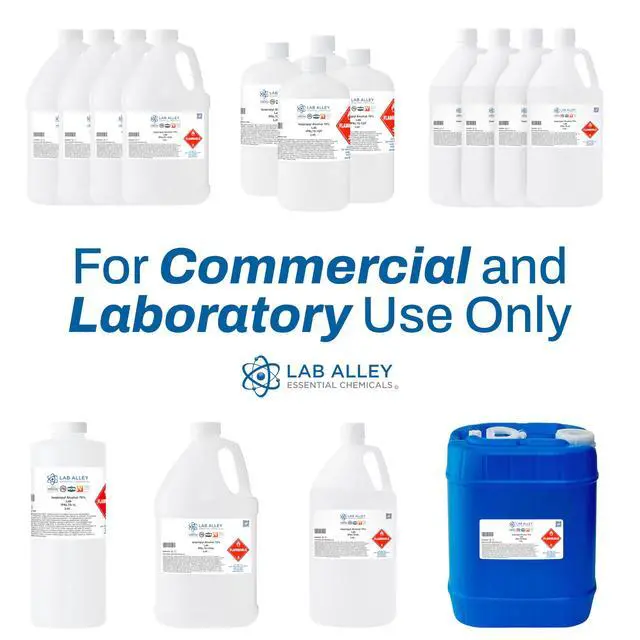 Alt view image 5 of 6 - Isopropyl Alcohol 70% (IPA) Lab Grade, Rubbing Alcohol & Cleaning Solvent for Laboratory, Industrial & Professional Use, Made in USA, 1 Gallon (Pack of 4 x 1 Quart Bottles)