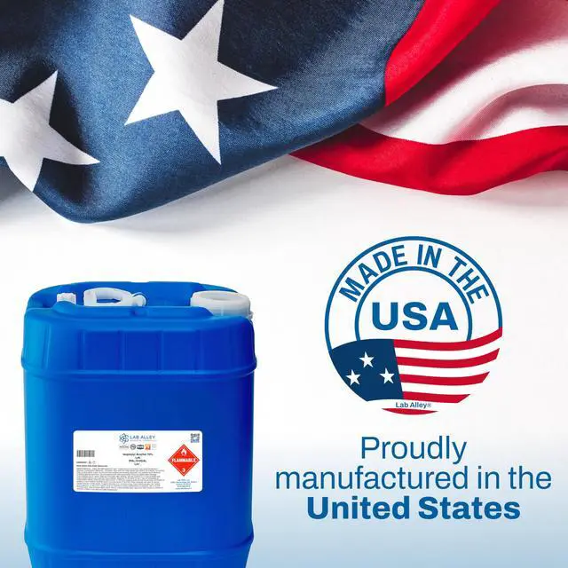 Alt view image 6 of 6 - Isopropyl Alcohol 70% (IPA) Lab Grade, Rubbing Alcohol & Cleaning Solvent for Laboratory, Industrial & Professional Use, Made in USA, 1 Gallon (Pack of 4 x 1 Quart Bottles)