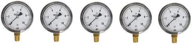 Main image of KC25-10# Low Pressure Gauge 10 PSI (5)
