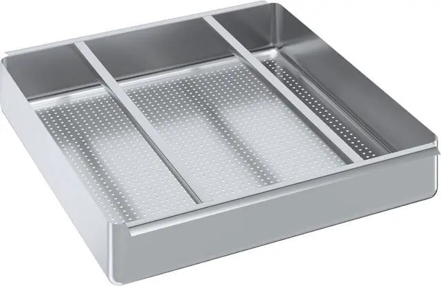 Main image of Pre-Rinse Basket with Stainless Steel Slides | Premium Quality Stainless Steel Scrap Basket for Commercial Sinks (23-1/2 x 23-1/2 x 4)