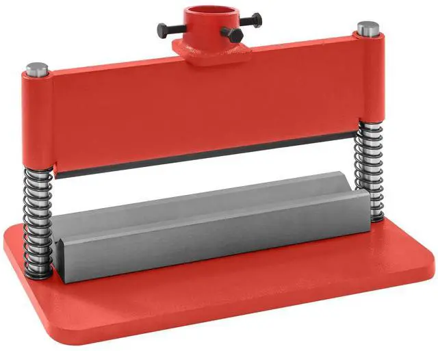 Main image of 12in Press Brake Attachment, Bending Attachment for 12-20 Ton Hydraulic Press,Punch and Die Set for Hydraulic Press for Processing Metal Sheets Creating Complex Shapes (Red)