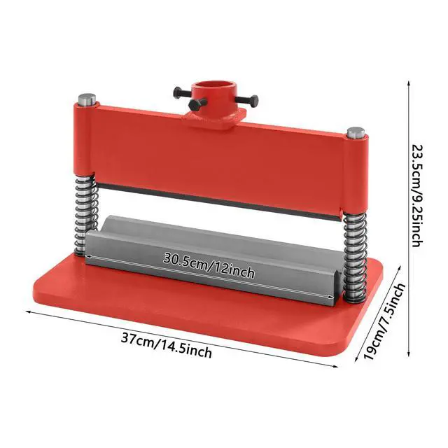 Alt view image 2 of 6 - 12in Press Brake Attachment, Bending Attachment for 12-20 Ton Hydraulic Press,Punch and Die Set for Hydraulic Press for Processing Metal Sheets Creating Complex Shapes (Red)