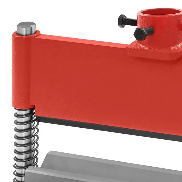 Alt view image 4 of 6 - 12in Press Brake Attachment, Bending Attachment for 12-20 Ton Hydraulic Press,Punch and Die Set for Hydraulic Press for Processing Metal Sheets Creating Complex Shapes (Red)