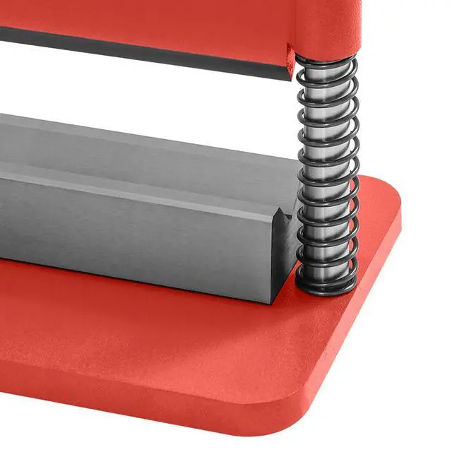 Alt view image 5 of 6 - 12in Press Brake Attachment, Bending Attachment for 12-20 Ton Hydraulic Press,Punch and Die Set for Hydraulic Press for Processing Metal Sheets Creating Complex Shapes (Red)