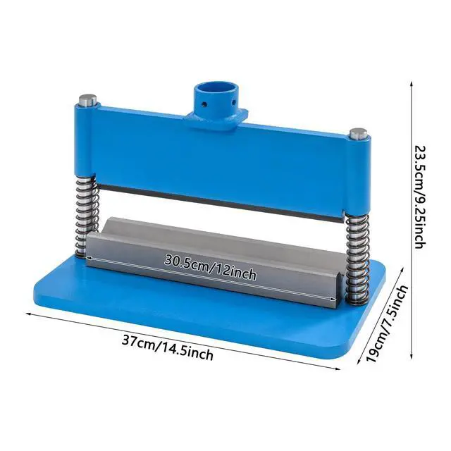 Alt view image 2 of 6 - 12in Press Brake Attachment, Bending Attachment for 12-20 Ton Hydraulic Press,Punch and Die Set for Hydraulic Press for Processing Metal Sheets Creating Complex Shapes (Blue)