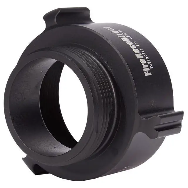 Alt view image 4 of 6 - Aluminum 3" Female NPT to 2 1/2" Male NH Fire Hose Adapter