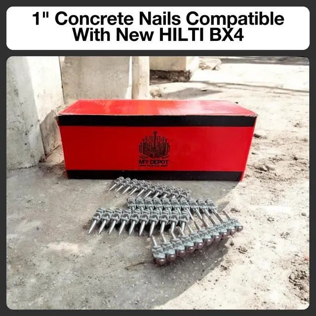 Alt view image 2 of 4 - 1 Concrete Nails For Hilti BX4-1,000 X-C B4 MX Concrete Nails Compatible