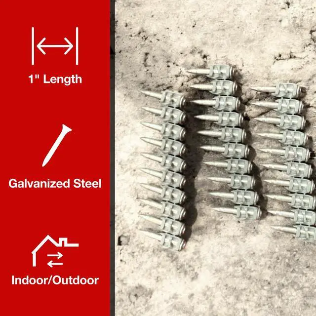 Alt view image 3 of 4 - 1 Concrete Nails For Hilti BX4-1,000 X-C B4 MX Concrete Nails Compatible