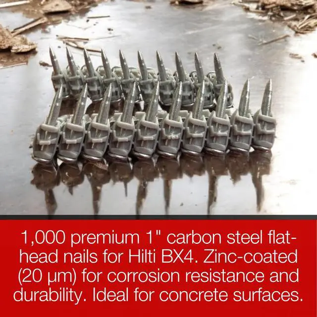 Alt view image 4 of 4 - 1 Concrete Nails For Hilti BX4-1,000 X-C B4 MX Concrete Nails Compatible