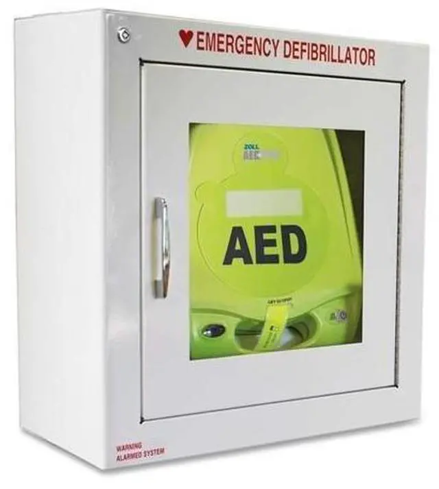Main image of 80000855 AED Plus Standard Size Cabinet with Audible Alarm - Metal - White