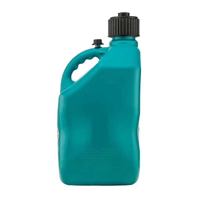 Alt view image 3 of 6 - 3622-CA, 5.5-Gallon Square Motorsport Jug Caribbean w/ 14" Deluxe Hose Close-Trimmed Cap and Neck for Tight Seal (4 Pack)