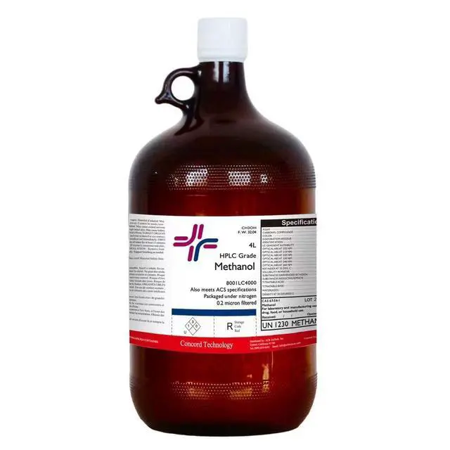 Alt view image 4 of 4 - Methanol, HPLC, ACS, 99.9% Min, 4-Liter, Case of 4