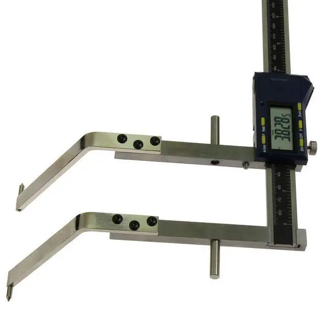 Alt view image 3 of 4 - Brake Drum Caliper 2-18" Wheel On Bent Jaw Gauge Digital Electronic Inch/Metric/Frations