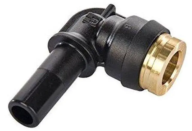 Main image of 369PTCSP-6-6-pk20 Plug-in Elbow Push-to-Connect Fitting, 3/8" Push-to-Connect Tube x 3/8" Plug-in Stem Tube, Composite (Pack of 20)