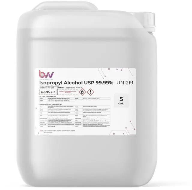 Main image of BVV Isopropyl Alcohol 99% USP-5 Gal