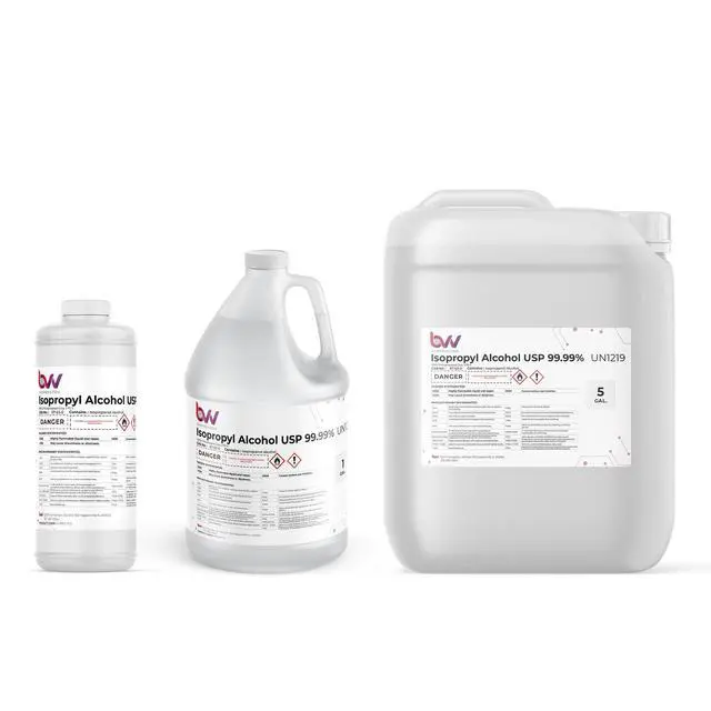 Alt view image 2 of 6 - BVV Isopropyl Alcohol 99% USP-5 Gal