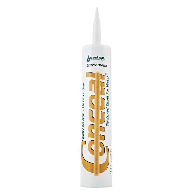 Alt view image 2 of 2 - 46090-12 Conceal Textured Wood Caulking, 10.5 Ounce Tube, Grizzly Brown (Pack of 12)