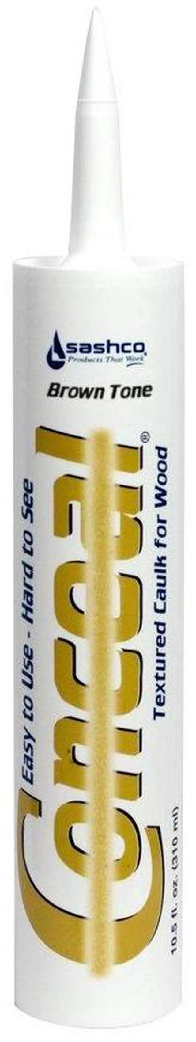 Main image of Conceal Textured Wood Caulking, 10.5 Ounce Tube, Brown Tone (Pack of 12),46030