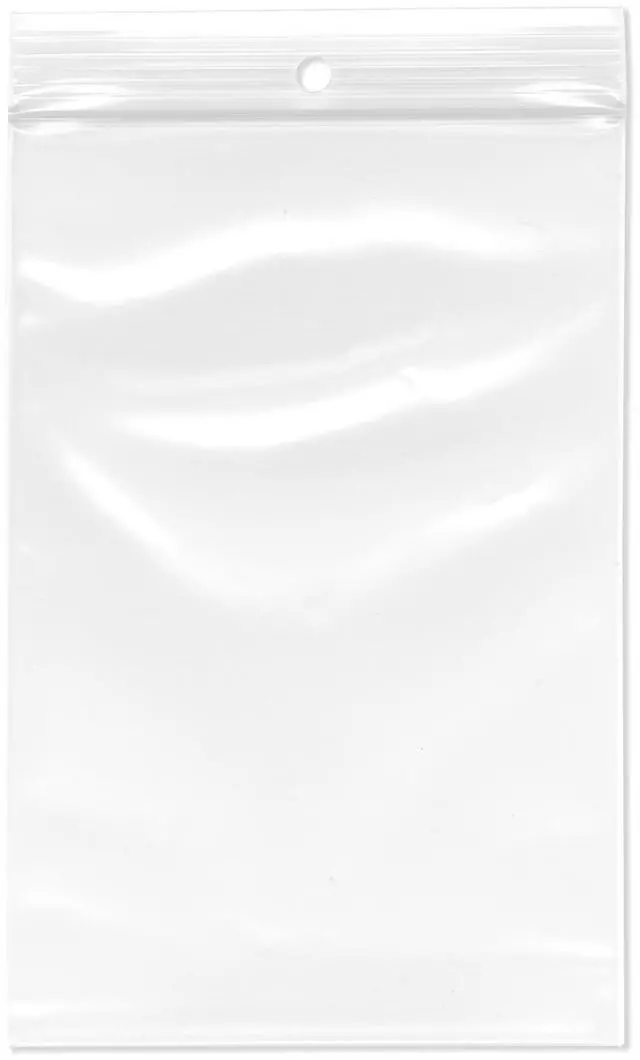 Main image of 4" x 6" (Case of 4,000), 4 Mil with Hang-Hole Heavy Duty Zipper Reclosable Plastic Bags