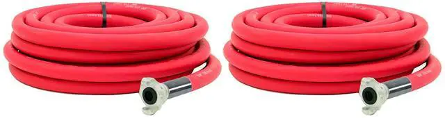 Main image of Jackhammer Rubber Air Hose Assembly with 3/4" Universal (Chicago) Couplings - 50ft - Pack of 2
