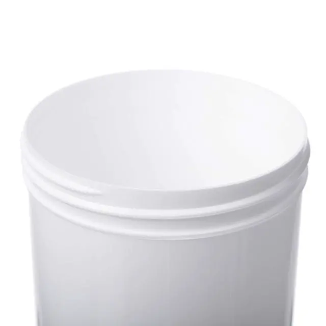 Alt view image 5 of 6 - Wide-Mouth Jar with Cap, 16 oz, White, 70 Piece