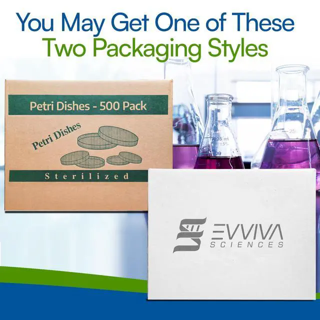 Alt view image 2 of 6 - Evviva Sciences Petri Dish 500 Pack 500 Petri Dishes 100 X 15mm Premium Performance 3 Vents to Reduce Condensation for Lab Research, Education, & More