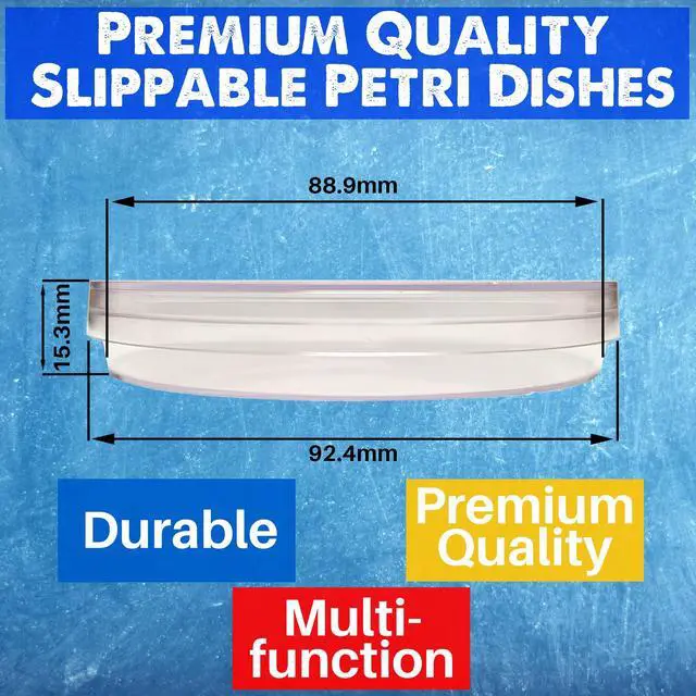 Alt view image 4 of 6 - Evviva Sciences Petri Dish 500 Pack 500 Petri Dishes 100 X 15mm Premium Performance 3 Vents to Reduce Condensation for Lab Research, Education, & More