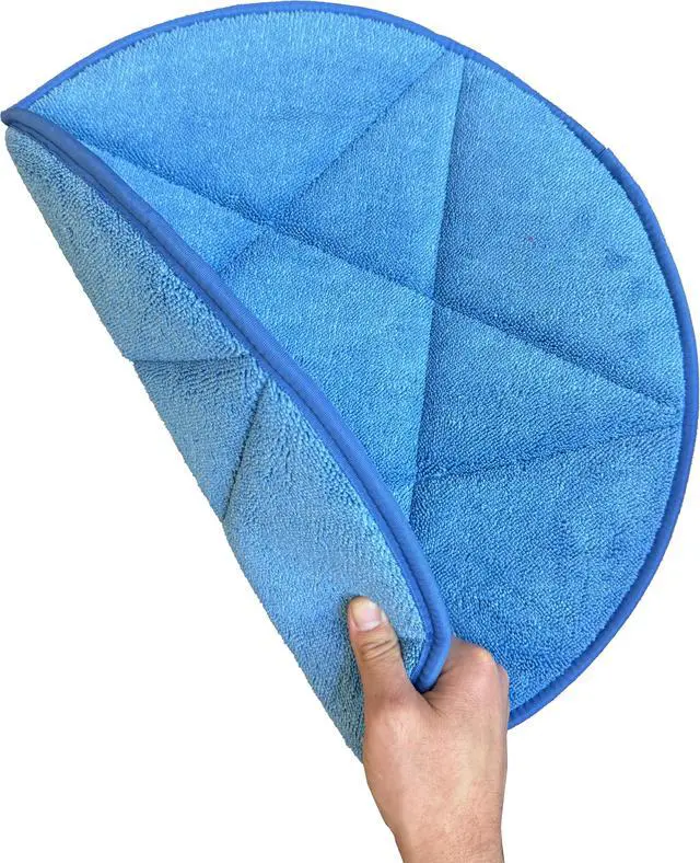 Alt view image 5 of 6 - All-Star Microfiber Carpet Bonnets | 21" Blue - 6 Pack