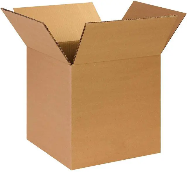 Main image of 25 Pack of Heavy-Duty Corrugated Cardboard Boxes, 14" L x 14" W x 14" H, Kraft, Shipping, Packing and Moving