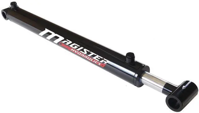 Main image of Magister Hydraulic Cylinder 2.5" Bore x 18.25" Stroke, Loader Welded Hydraulic Ram with Cross Tube Ends, Double Acting Hydraulic Piston 3500 PSI (WLD 2.5x18.25)