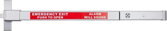 Alt view image 2 of 6 - Push Bar Panic Exit Device Aluminum, with EAK Alarm Kit (Included) for 36 Inch Doors