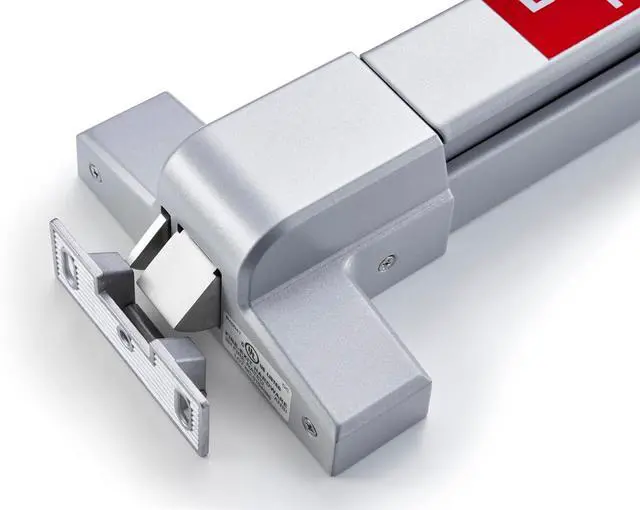 Alt view image 3 of 6 - Push Bar Panic Exit Device Aluminum, with EAK Alarm Kit (Included) for 36 Inch Doors